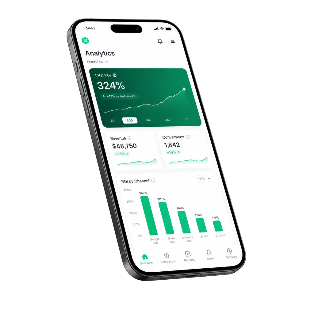 Aplicativo LastOne de acompanhamento de ROI em tempo real
